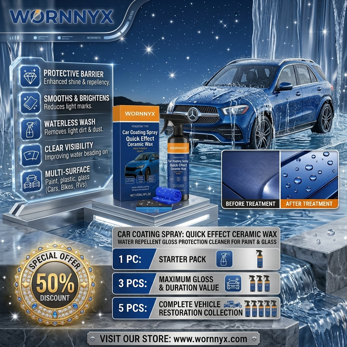 Car Coating Spray Quick Effect Ceramic Wax Water Repellent Gloss Protection Cleaner for Paint Glass Motorcycle RV
