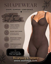 Women's Full-Body Shaper — Boned Bodysuit, Tummy Control, Shapewear, Slimming Bodysuit