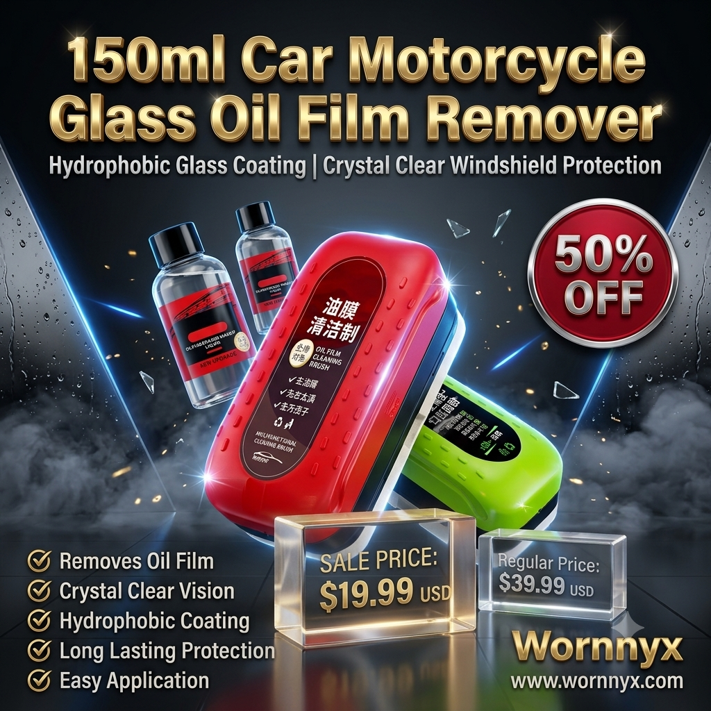 Car Glass Oil Film Remover – Hydrophobic Windshield Coating (150ml)