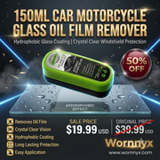 Car Glass Oil Film Remover – Hydrophobic Windshield Coating (150ml)