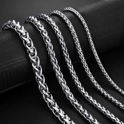 Stainless Steel Curb Cuban Link Chain Necklace for Men/Women – Gold, Silver & Black