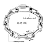 Stainless Steel Link Chain Necklace & Bracelet for Women/Men – Gold & Silver