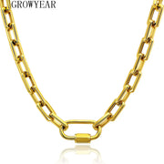 Stainless Steel Link Chain Necklace & Bracelet for Women/Men – Gold & Silver