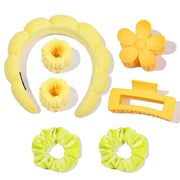Microfiber Face-Washing Wristbands – 7-Piece Spa Set