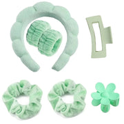 Microfiber Face-Washing Wristbands – 7-Piece Spa Set