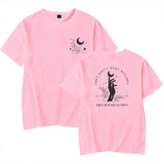 Witchy Feminist Graphic Tee for Women – Boho Celestial Short Sleeve Top