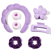 Microfiber Face-Washing Wristbands – 7-Piece Spa Set