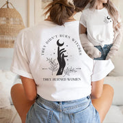 Witchy Feminist Graphic Tee for Women – Boho Celestial Short Sleeve Top
