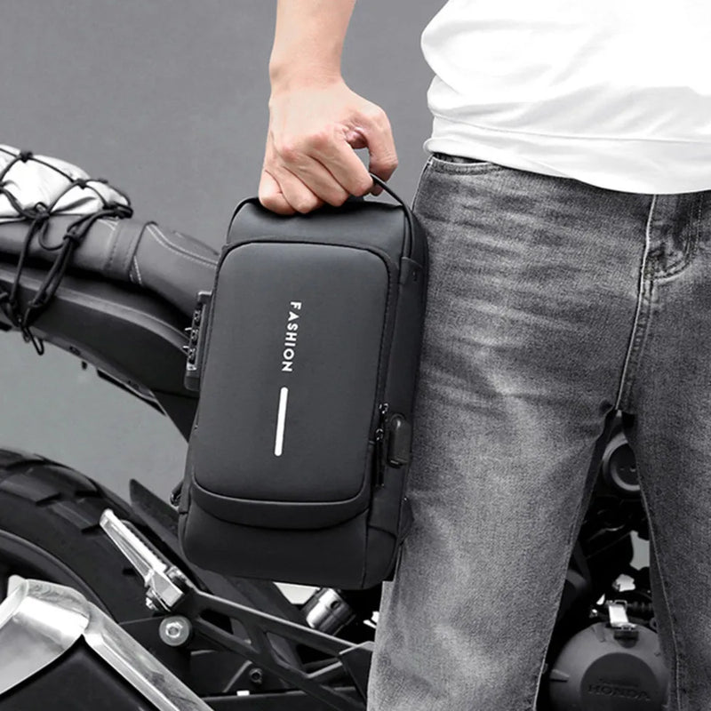 Anti-Theft Sling Bag – USB Charging Chest Bag with Lock