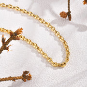 Elegant Handmade Chain Necklace for Women – Gold Stainless Steel 5mm