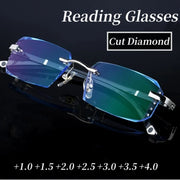 Luxury Blue Light Blocking Reading Glasses – HD Presbyopia Lens