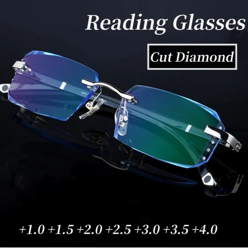 Luxury Blue Light Blocking Reading Glasses – HD Presbyopia Lens