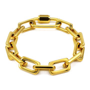 Stainless Steel Link Chain Necklace & Bracelet for Women/Men – Gold & Silver