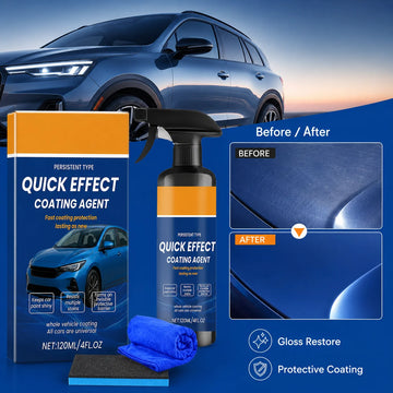 Car Coating Spray Quick Effect Ceramic Wax Water Repellent Gloss Protection Cleaner for Paint Glass Motorcycle RV