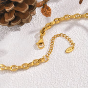 Elegant Handmade Chain Necklace for Women – Gold Stainless Steel 5mm
