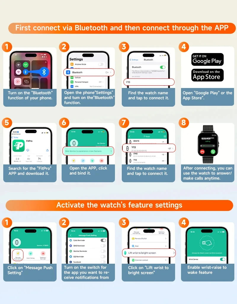 Smart Watch – HD Display, Bluetooth Calling & Fitness Tracking