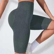 High-Waist Butt-Lifting Biker Shorts – Tummy Compression Shorts