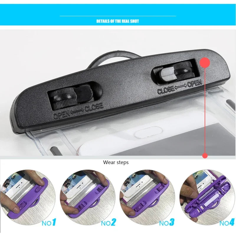 Waterproof Phone Pouch – Touchscreen Dry Bag