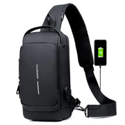 Anti-Theft Sling Bag – USB Charging Chest Bag with Lock