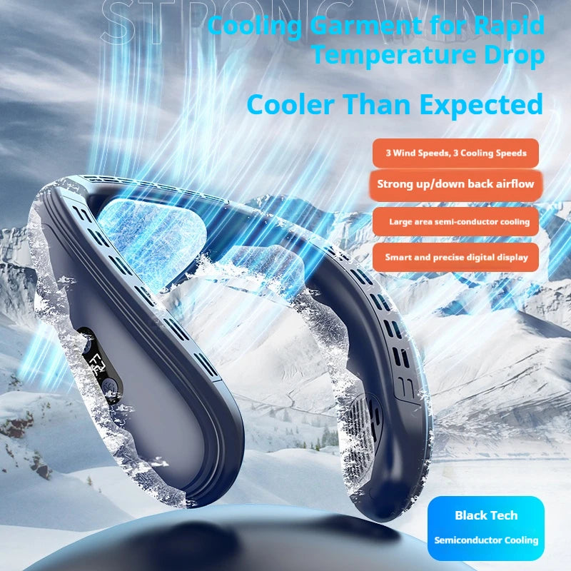 Portable Neck Fan – Rechargeable Bladeless Cooling Fan