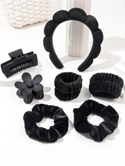 Microfiber Face-Washing Wristbands – 7-Piece Spa Set