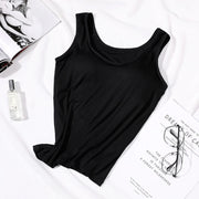 Padded Built-In Bra Vest Tank Top for Women – Slim Fit Casual Sexy Cami