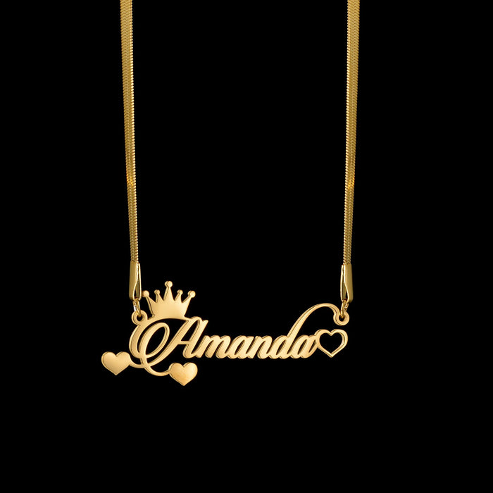 Personalized Custom Name Necklace for Women – Multiple Chain Styles & Colors