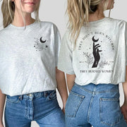 Witchy Feminist Graphic Tee for Women – Boho Celestial Short Sleeve Top