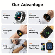 Smart Watch – HD Display, Bluetooth Calling & Fitness Tracking