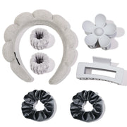 Microfiber Face-Washing Wristbands – 7-Piece Spa Set