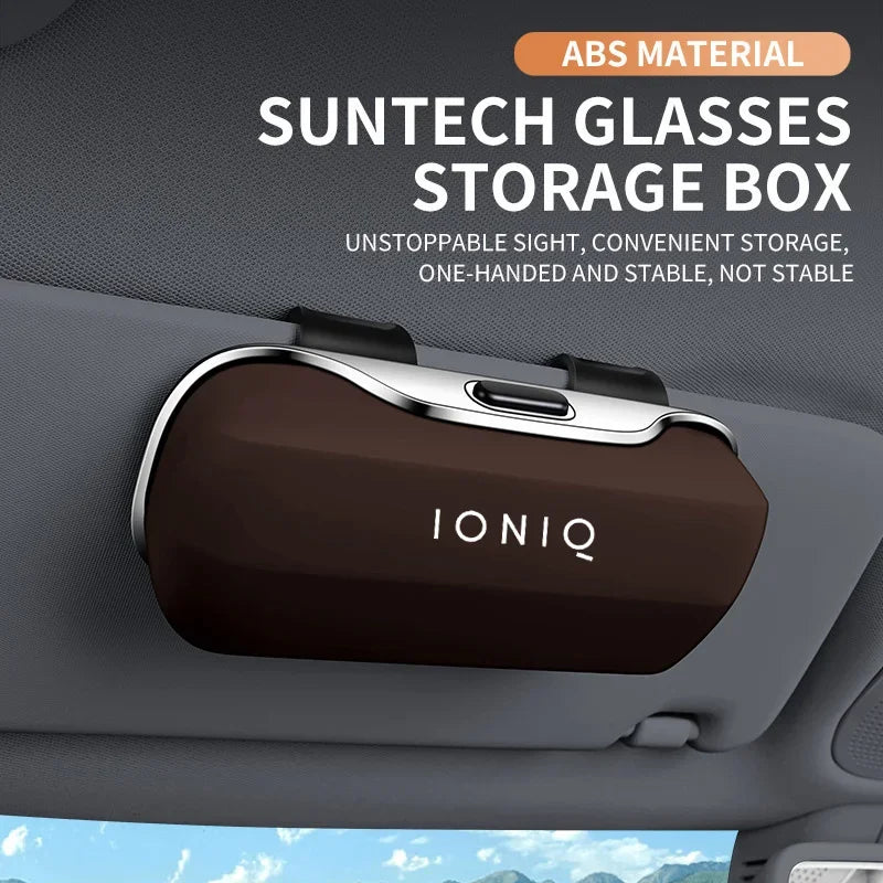 Car Visor Sunglasses Holder – Clip-On Glasses Case