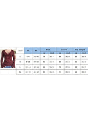 Slim Fit V-Neck Long Sleeve Top for Women – Bodycon & Soft Stretch