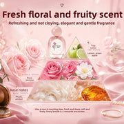 Elegant Rose Perfume Gift Box – Floral Fruity Fragrance