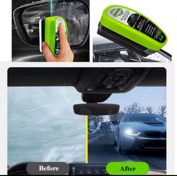 Car Glass Oil Film Remover Automotive Glass Sponge Cleaning Brush Front Inner Windshield Glass Oil Film Cleaner For Car Cleaning